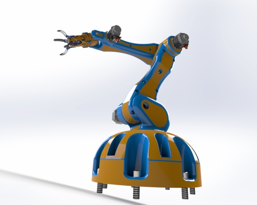 抓手机械臂 robotic-arm-printable-3d SW缩略图